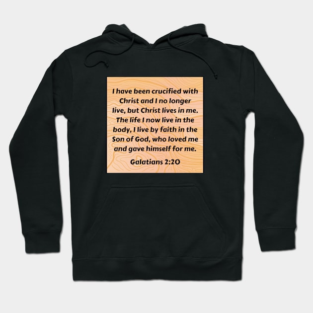 Bible Verse Galatians 2:20 Hoodie by Prayingwarrior